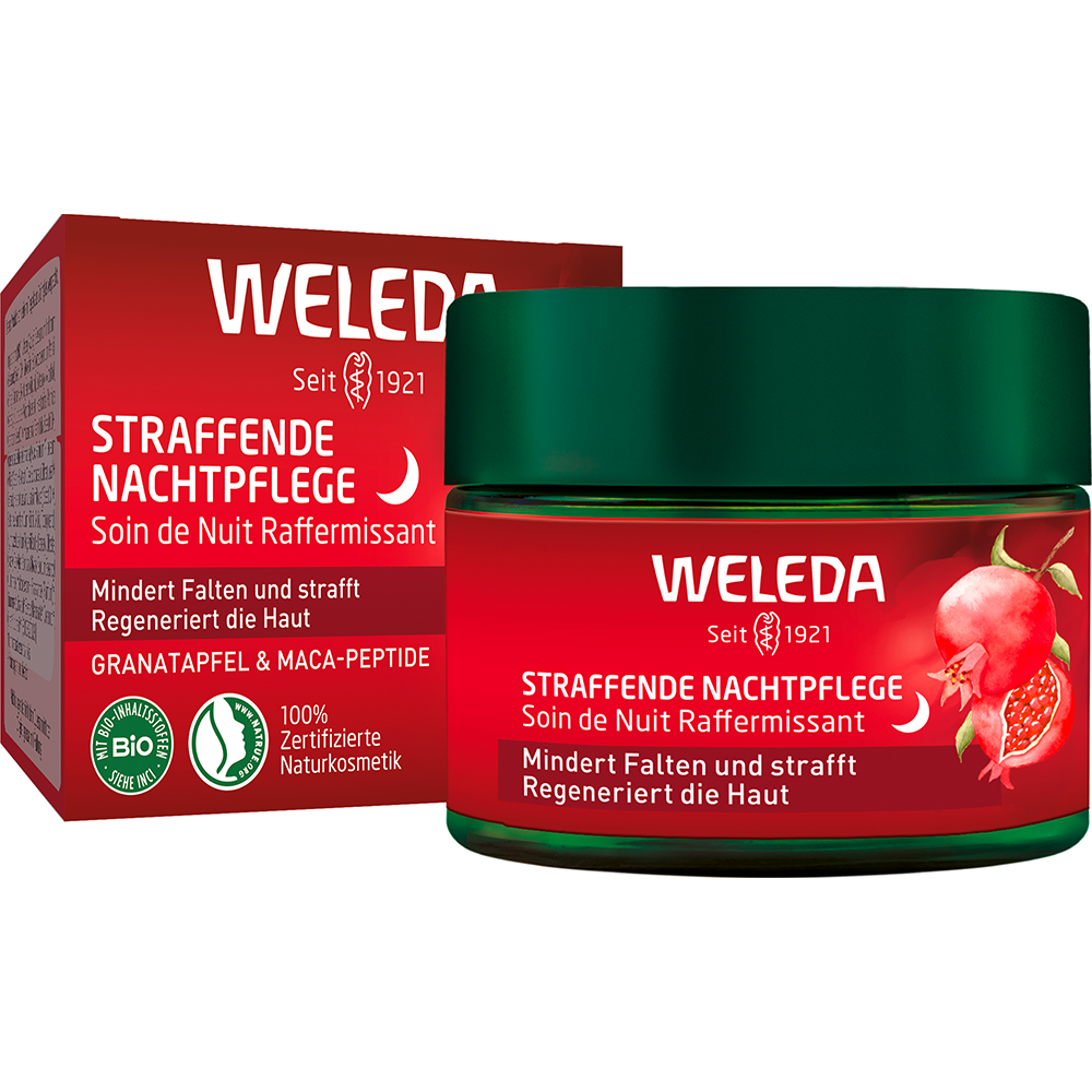 Weleda Straffende Nachtpflege Granatapfel und Maca-Peptide (40 ml)