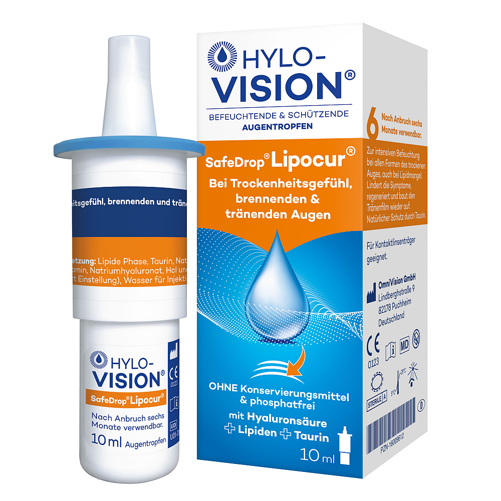 Hylo-Vision Safedrop Lipocur Augentropfen (10 ml)