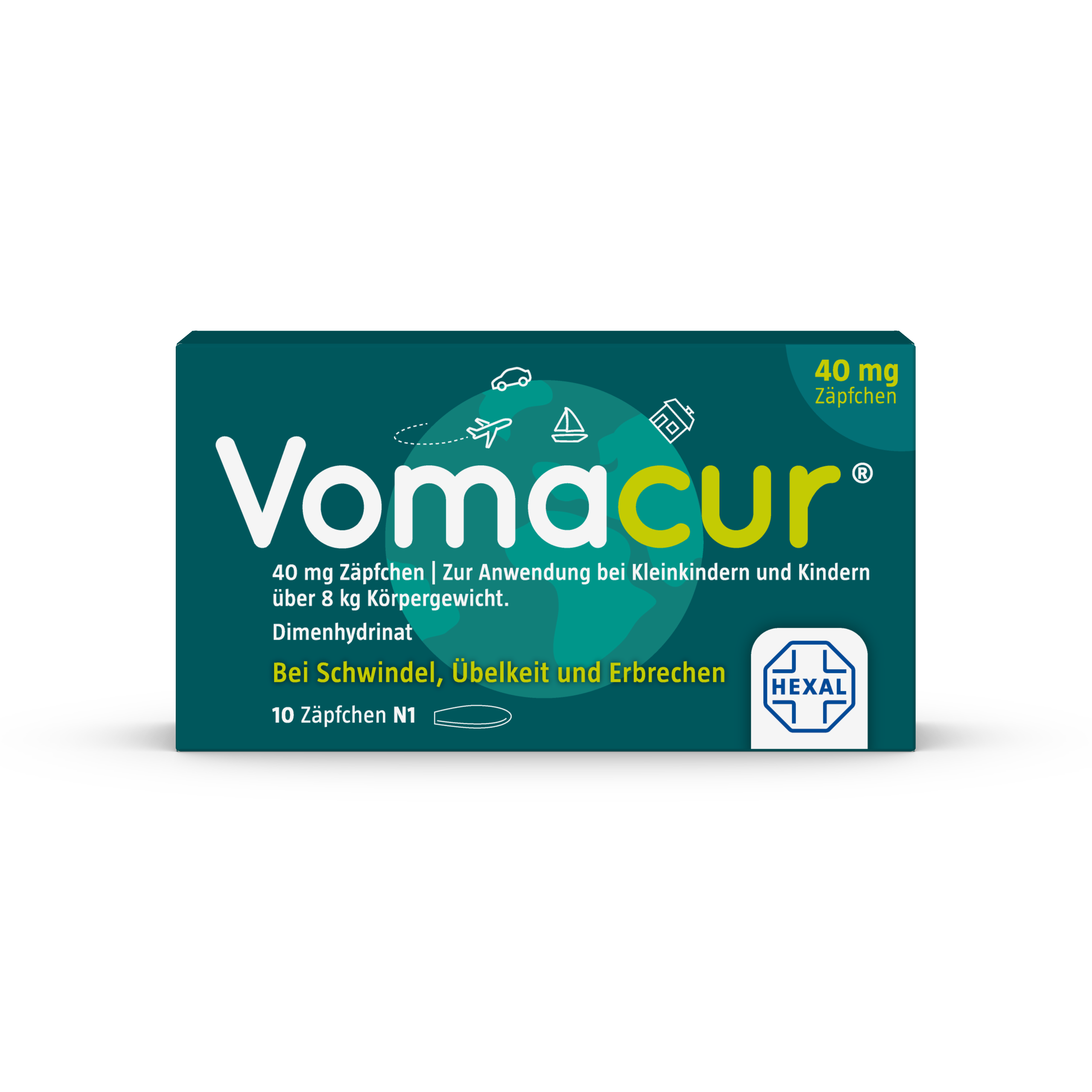 Vomacur 40 mg Zäpfchen (10 Stk)