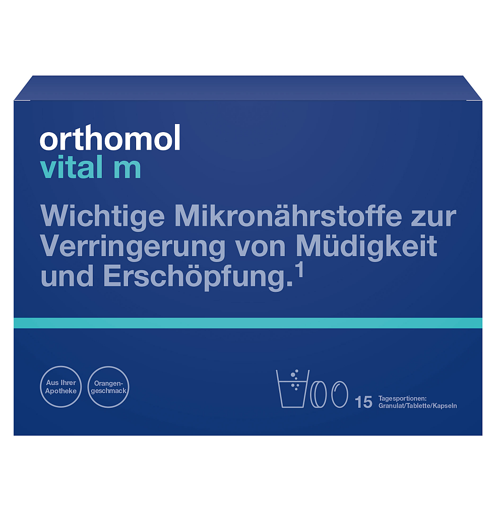 Orthomol Vital m Granulat/Tablette/Kapsel Orange (15 Stk)
