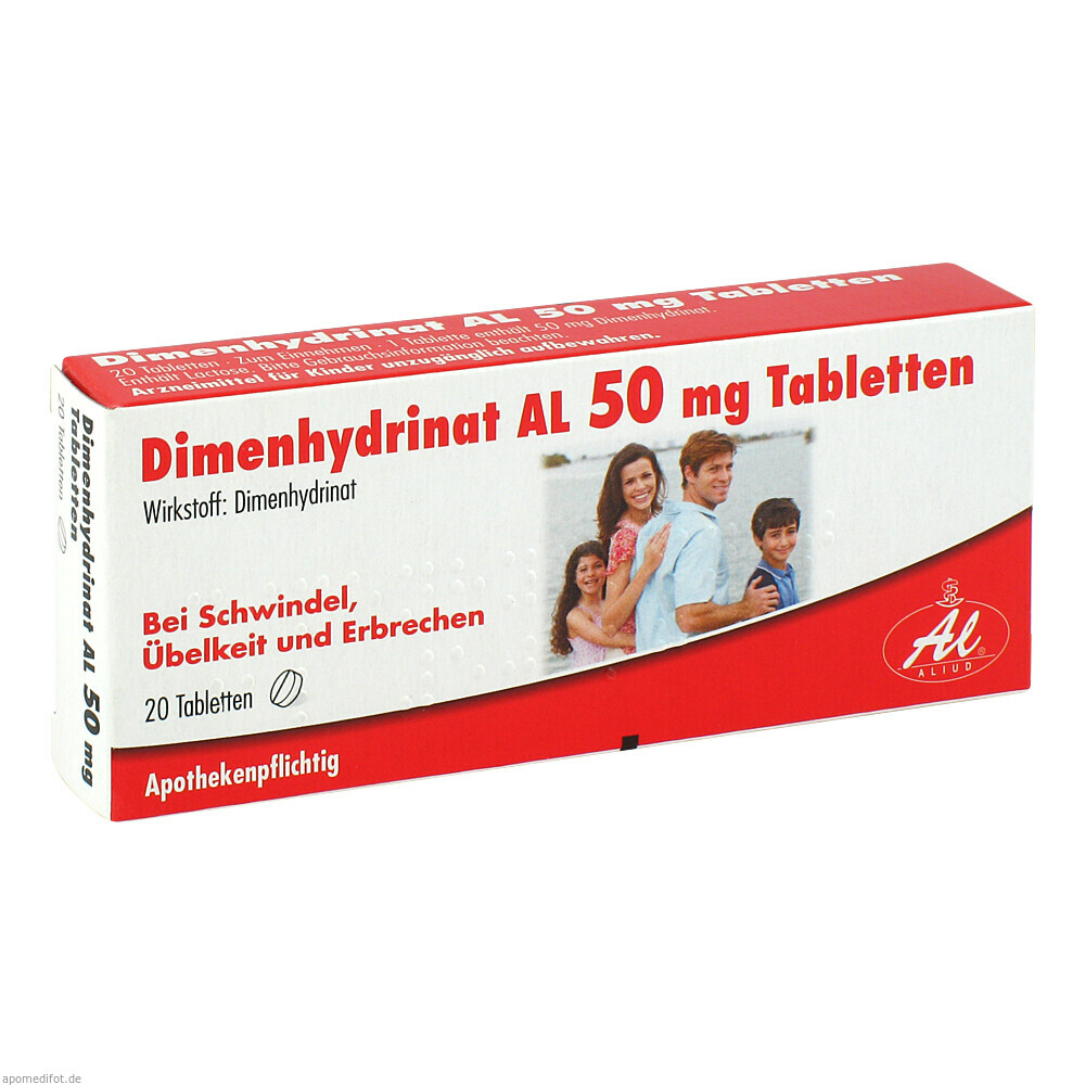 DIMENHYDRINAT AL 50 mg Tabletten