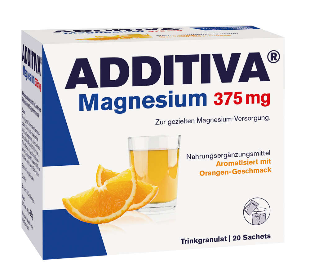 Additiva Magnesium 375 mg Granulat Orange (20 Stk)