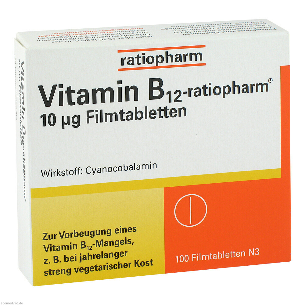 VITAMIN B12-RATIOPHARM 10 ¼g Filmtabletten