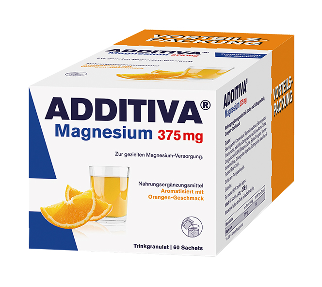 Additiva Magnesium 375 mg Granulat Orange (60 stk)