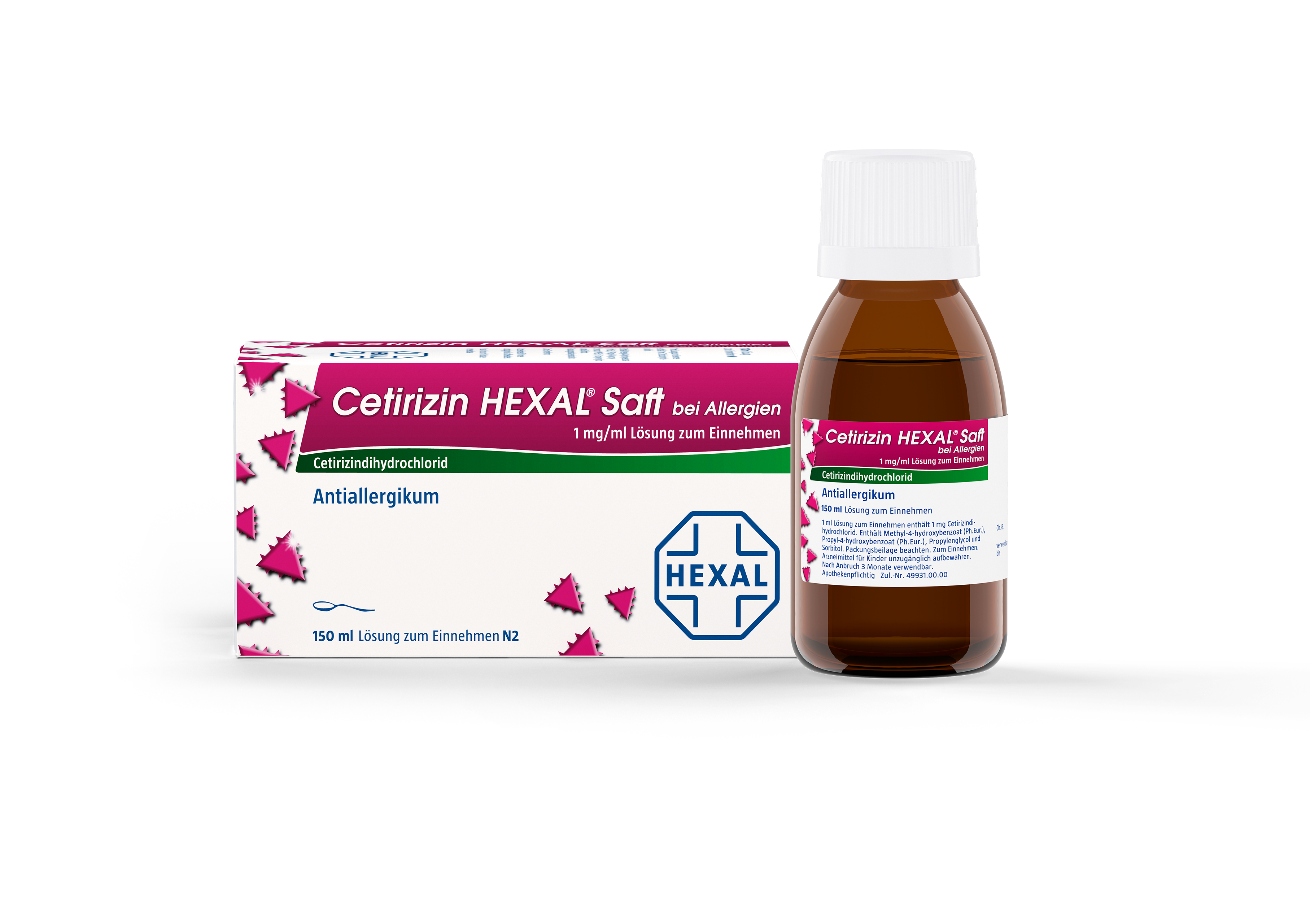 Cetirizin HEXAL bei Allergien 1mg/ml (150 ml)