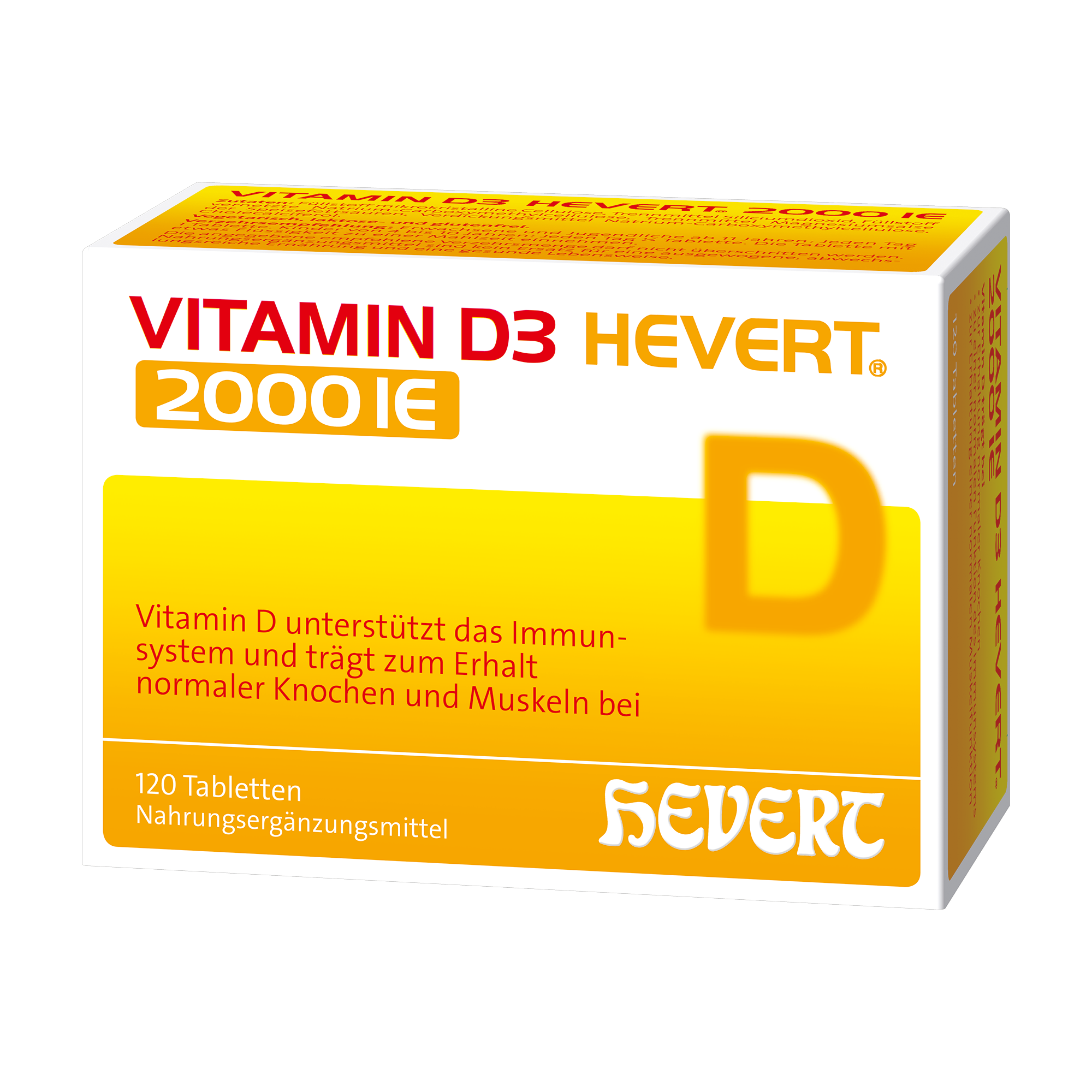 Vitamin D3 Hevert 2.000 I.e. Tabletten (120 Stk)