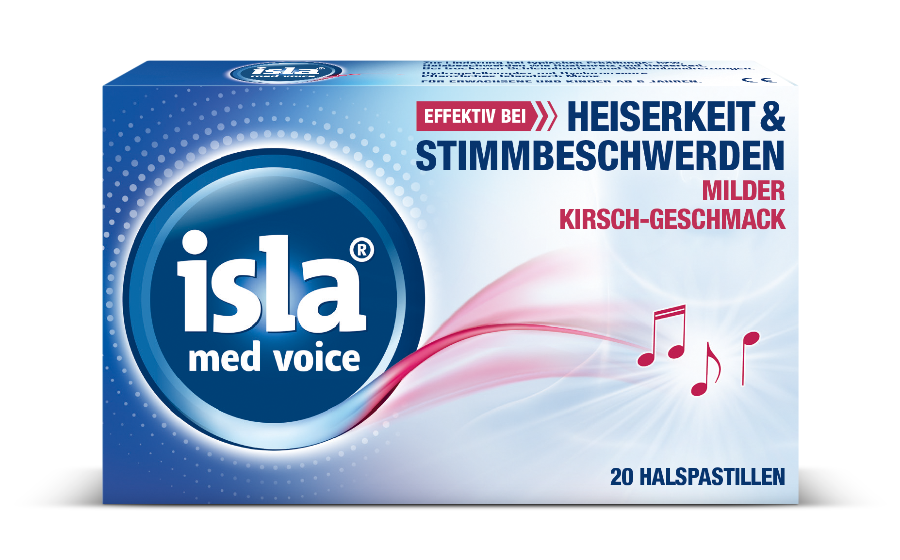 Isla Med voice Pastillen milde Kirsche (20 Stk)