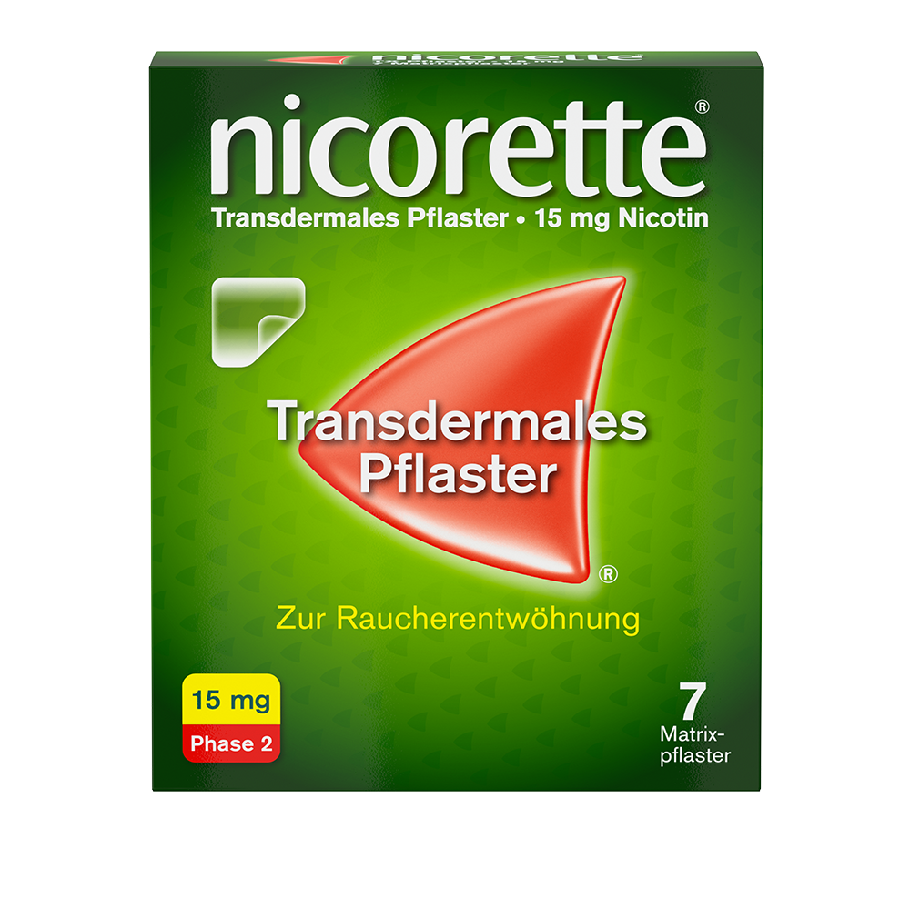 Nicorette TX Pflaster 15 mg (7 Stk)