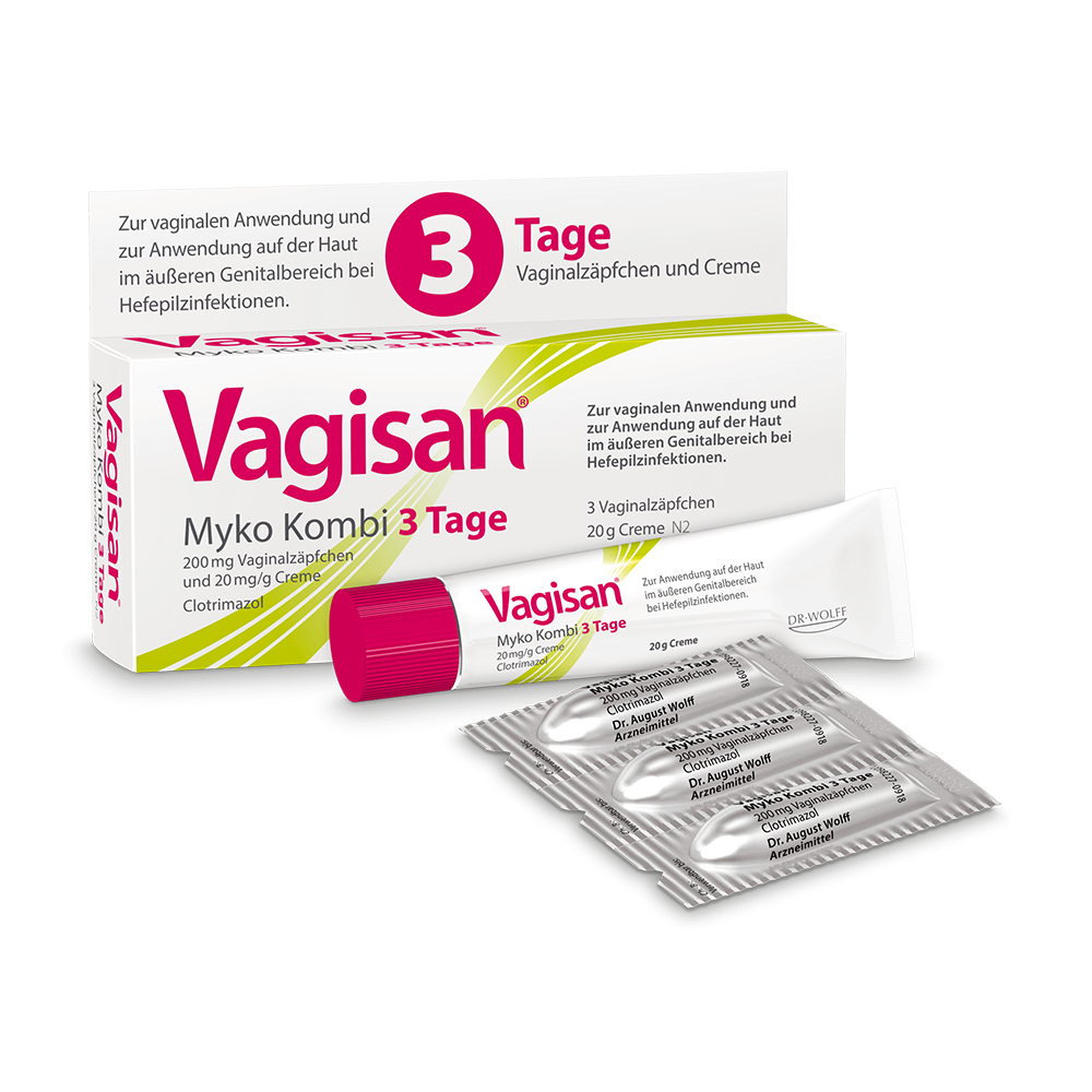 Vagisan Myko Kombi 3 Tage (3 Zäpfchen & 20 g Creme)