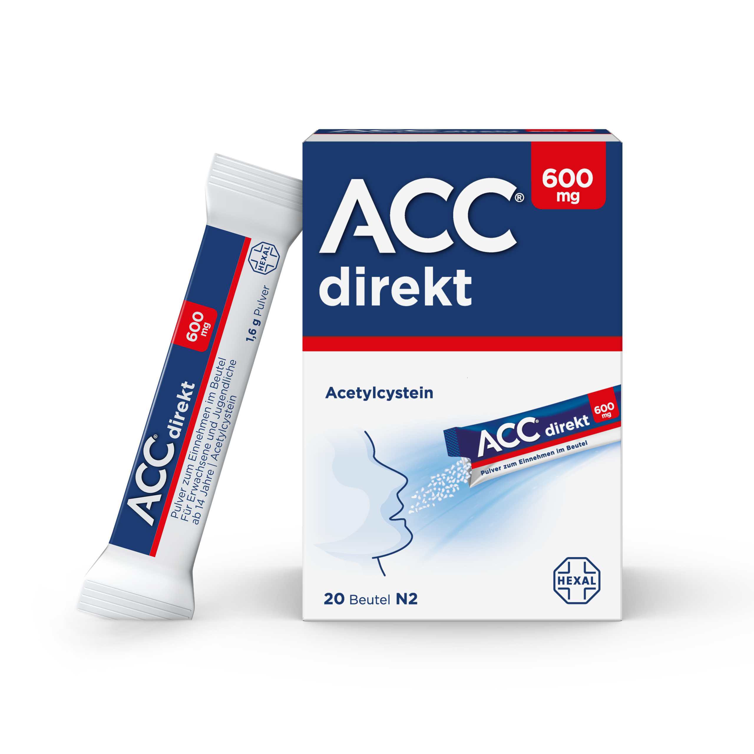 ACC direkt 600 mg Pulver zum Einnehmen im Beutel (20 Stk)