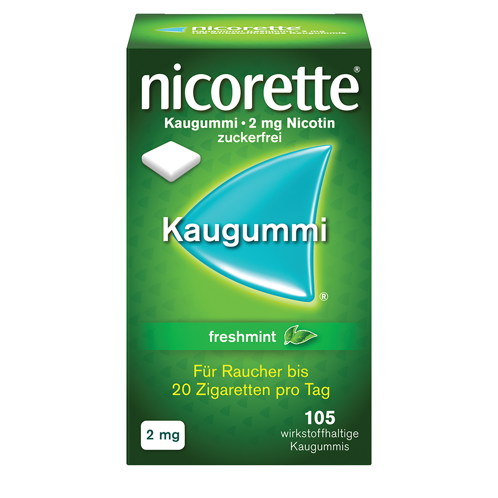 Nicorette Kaugummi 2 mg freshmint (105 Stk)