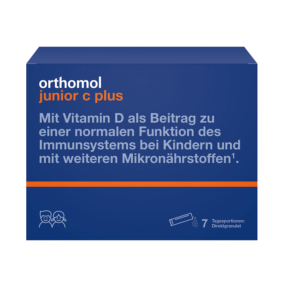 Orthomol junior C plus Direktgranulat Himbeer-Limette (7 Stk)