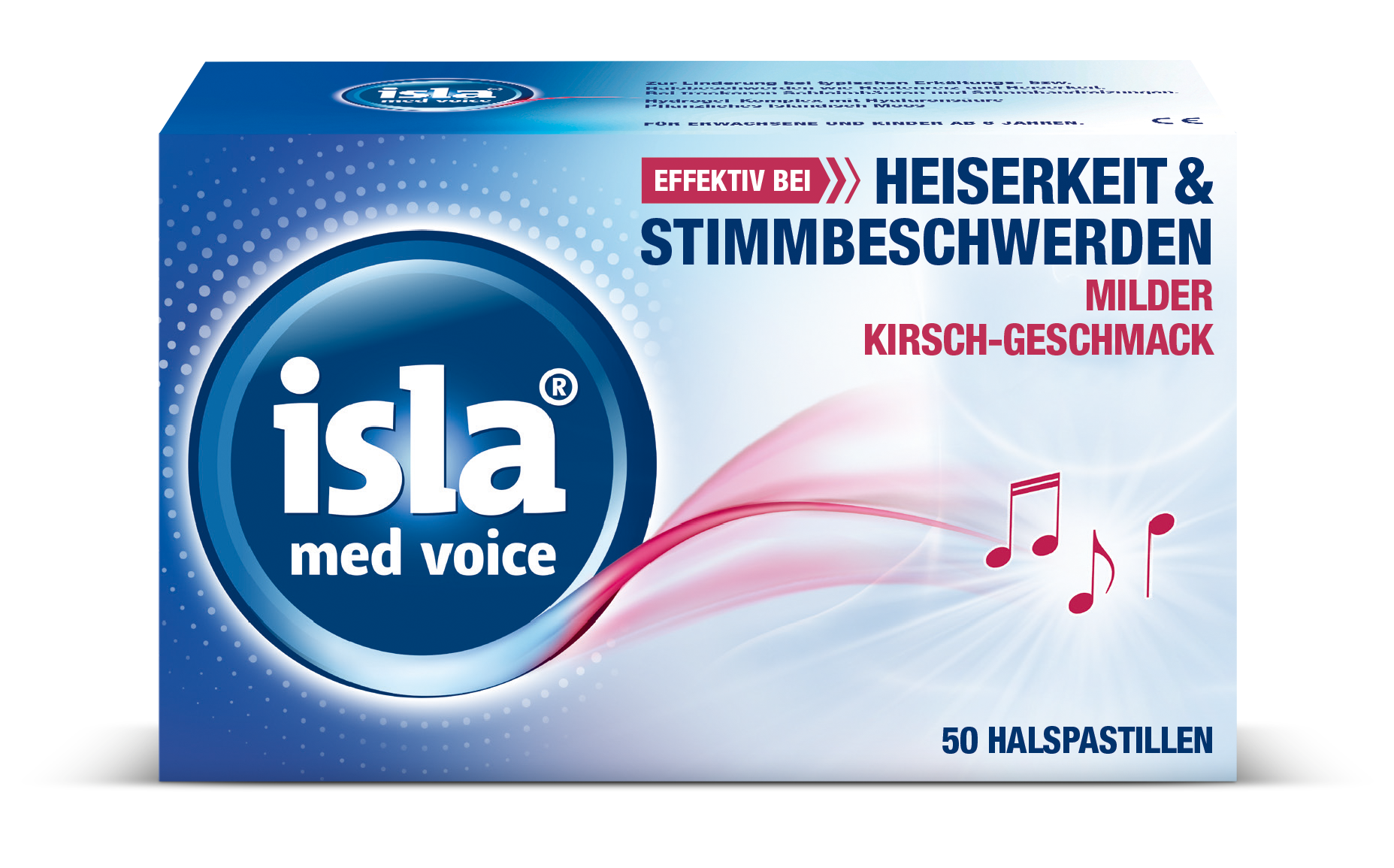Isla Med voice Pastillen milde Kirsche (50 Stk)