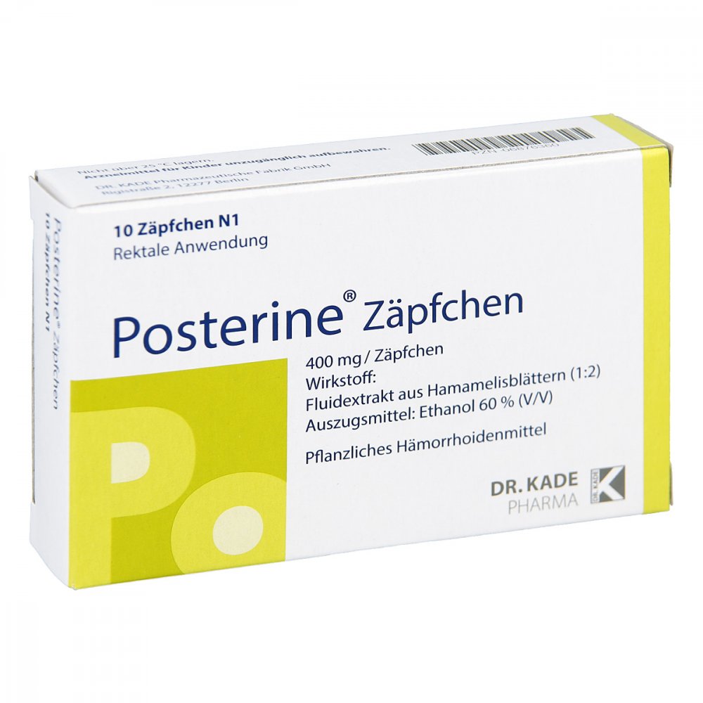 Posterine Zäpfchen (10 stk)