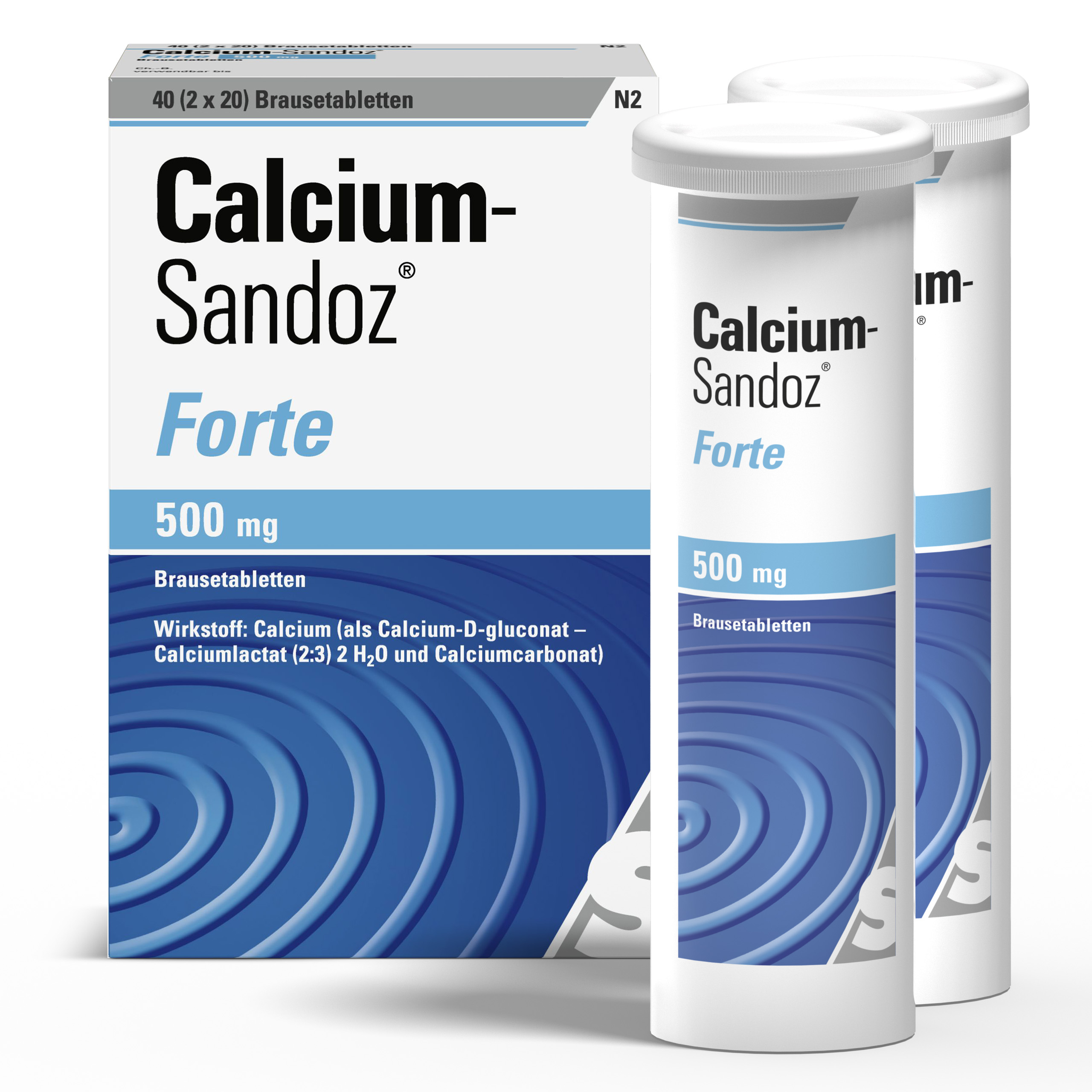 Calcium-Sandoz forte 500mg (2x20 Stk)