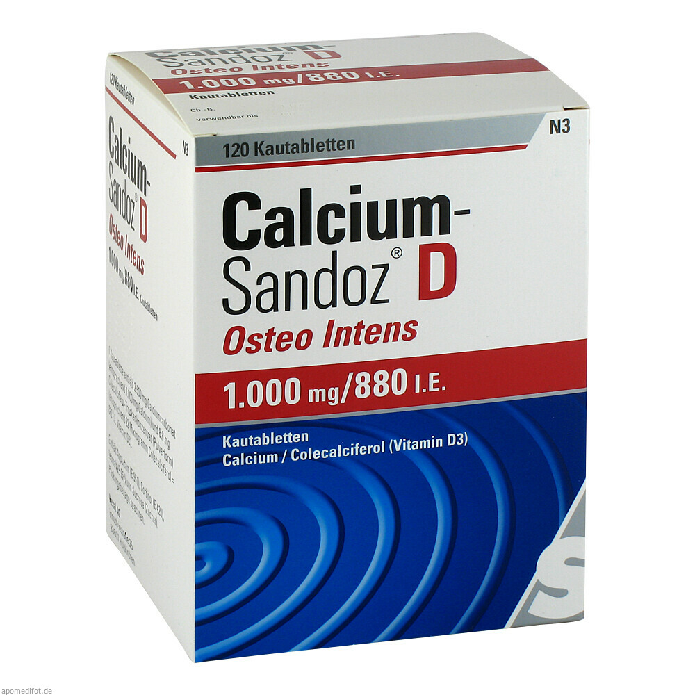 Calcium-Sandoz D Osteo Intens Kautabletten (120 Stk)