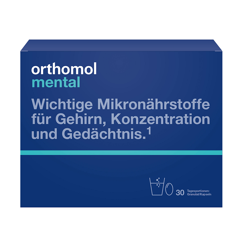 ORTHOMOL mental Granulat/Kapseln 30 Tage Kombip.