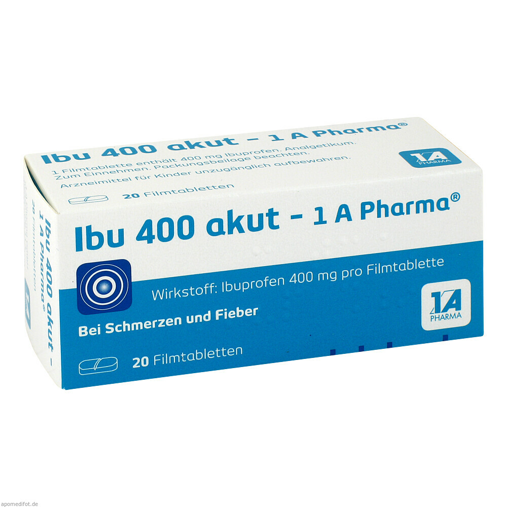 Ibu 400 akut-1A Pharma (20 stk)