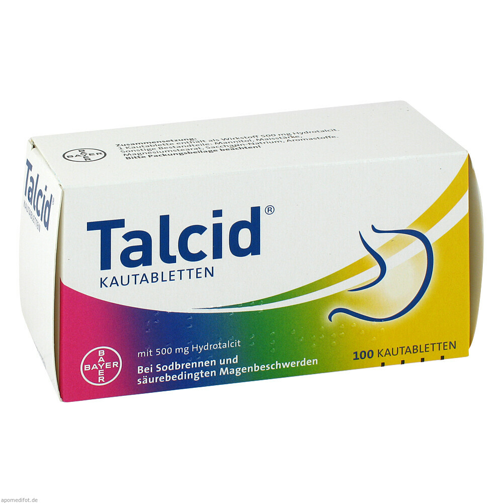 Talcid bei Sodbrennen (100 stk)